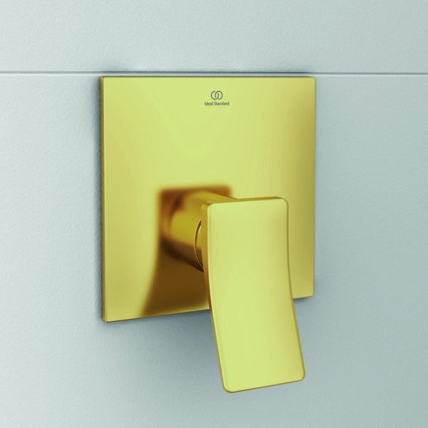 IDEAL STANDARD Conca Unterputz-Brausearmatur Bausatz2 in Brushed Gold – Einhandmischer