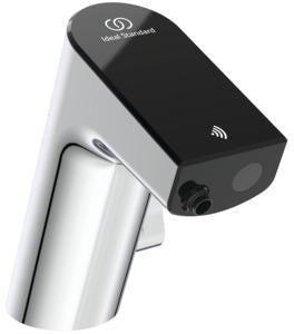 Ideal Standard Intelliflow Sensor-Waschtischarmatur, batteriebetrieben, 126 mm Auslauf, Schwarz