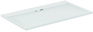 IDEAL STANDARD Ultra Flat S i.life Brausewanne 1400x800x30 mm Carraraweiß – Mineralguss mit Rutschhemmung