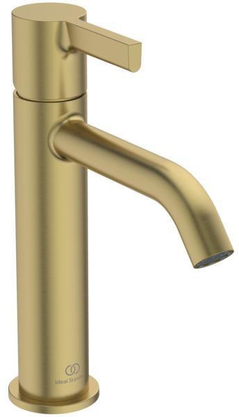 IDEAL STANDARD Waschtischarmatur Joy Grande Ausladung 135 mm ohne Ablaufgarnitur Brushed Gold