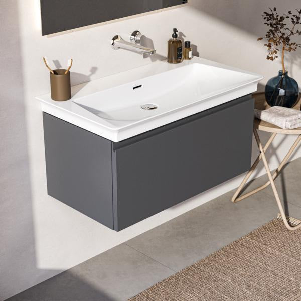 Ideal Standard La Dolce Vita Möbelwaschtisch 860 mm ohne Hahnloch mit Überlauf Weiß