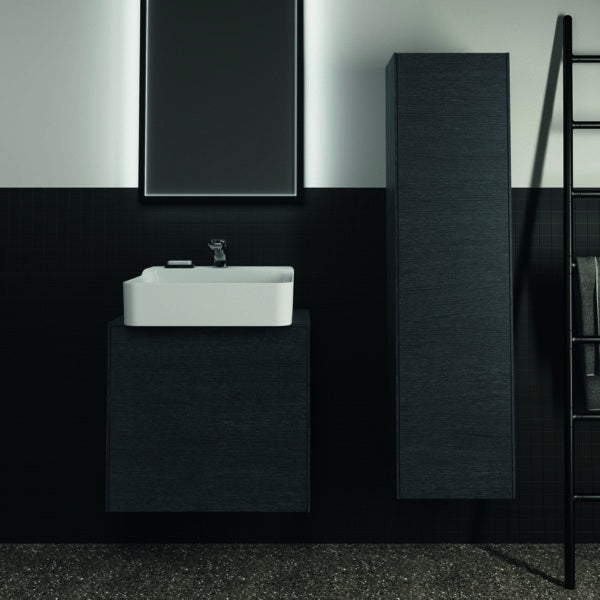 IDEAL STANDARD Halbhochschrank Conca, 1 Tür, Eiche geflammt, 370x250x1400 mm, Anschlag links/rechts
