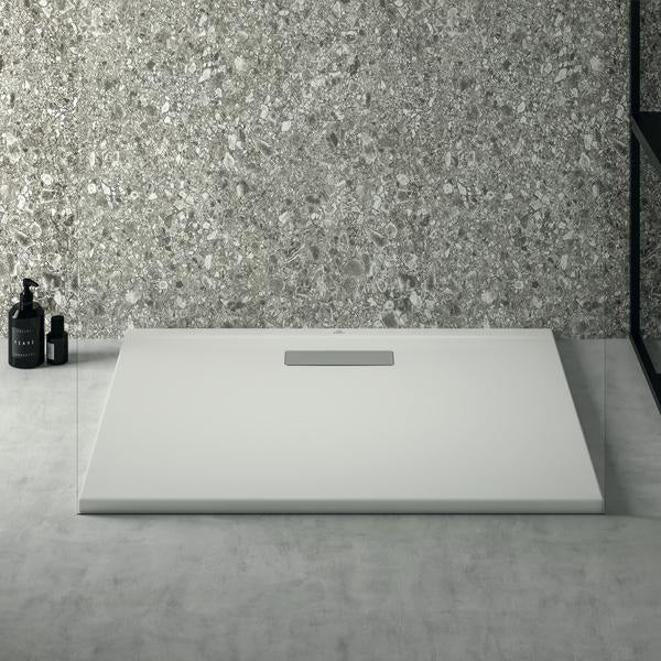 Ideal Standard Ultra Flat New Rechteck-Brausewanne 900x750x25 mm Weiß – bodenebener Einbau