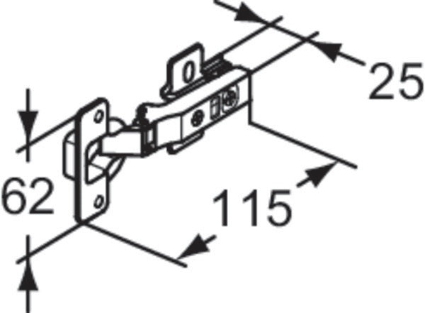 Ideal Standard Eurovit WC-Sitz-Scharnier Softclose Scharniersatz für WC-Sitze
