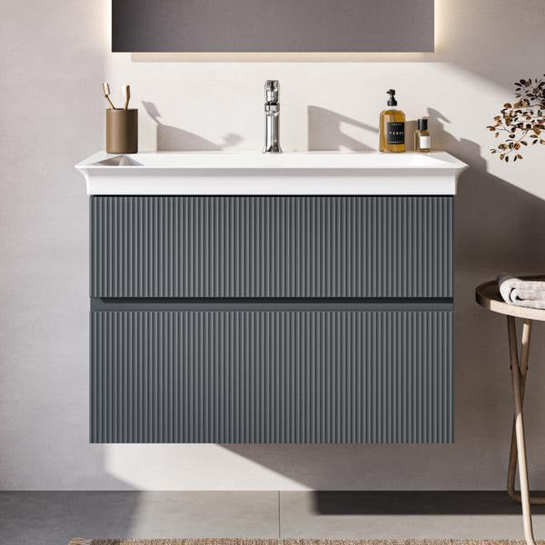 IDEAL STANDARD Finesse Möbelwaschtischunterschrank 800 mm, 2 Auszüge, Greige matt