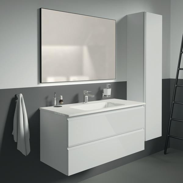 Ideal Standard Cerafine D Waschtischarmatur, Einhandhebelmischer mit Kaltstart-Funktion, Chrom, 120 mm Ausladung