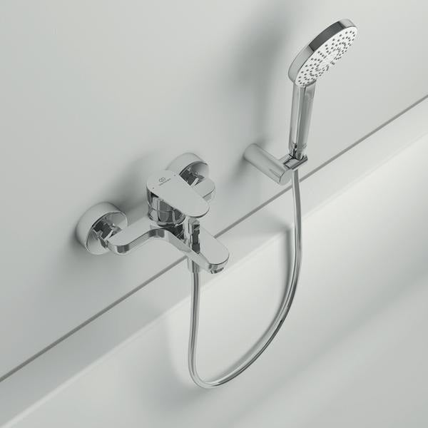 Ideal Standard Cerafine O Badearmatur Aufputz 155 mm Chrom – Einhandhebelmischer mit Wassersparposition