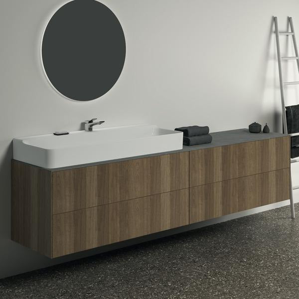 Ideal Standard Waschtischplatte Conca aus Keramik 2385x505x6mm Marmor Calacatta