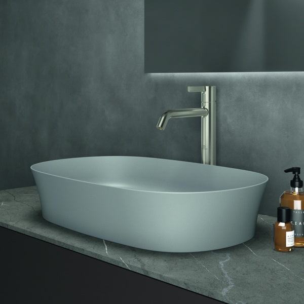 Ideal Standard Ipalyss Aufsatzschale 600x380x120 mm Seidenweiß ohne Hahnloch und Überlauf
