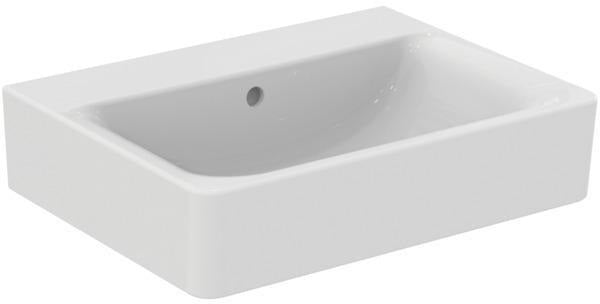 Ideal Standard Connect Cube Waschtisch 600x460mm Weiß ohne Hahnloch mit Überlauf