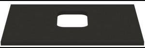 IDEAL STANDARD i.life B Waschtischplatte 602x507x18 mm Carbongrau matt – mittiger Ausschnitt
