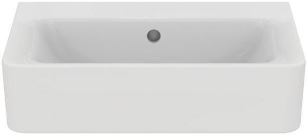 Ideal Standard Waschtisch Connect Cube 550x375x175 mm Weiß – ohne Hahnloch, mit Überlauf