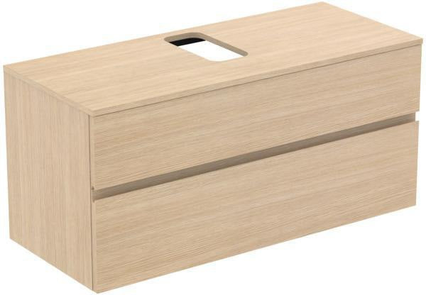 Ideal Standard Finesse Waschtischunterschrank 1202 mm, 2 Auszüge, Greige matt