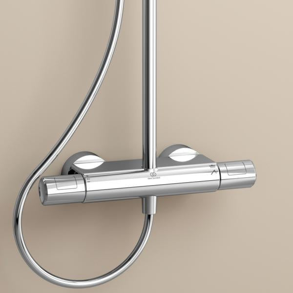 Ideal Standard IS Wrap-Over Ablage Ceratherm T für Duschsystem, Chrom, verdeckte Befestigung