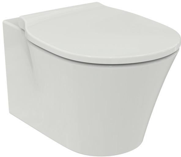 Ideal Standard Wand-T-WC-Kombipaket Connect Air mit AQUABLADE und Softclosing, 365x540mm, Weiß