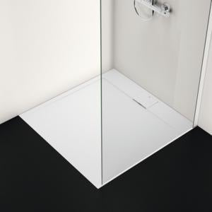 Ideal Standard Ultra Flat S i.life Quadrat-Brausewanne 1000x1000x30 mm Carraraweiß