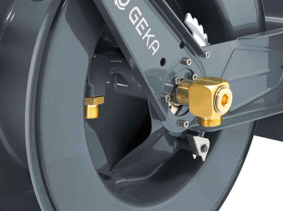 GEKA Schlauchaufroller PA30 mit Federrückzug, G 1 AG, pulverbeschichteter Stahl, 25,4 kg