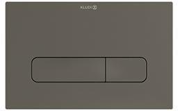 KLUDI UNIFIX Betätigungsplatte 236 x 152 mm chrom – 2-Mengen-Spülung, Frontbedienung