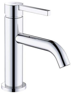 KLUDI NOVA FONTE Pura Waschtisch-Einhandmischer 75 mit Push-Open Ablaufgarnitur, chrom