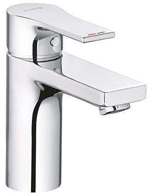 KLUDI ZENTA SL Waschtisch-Einhandhebelmischer mit Push-Open-Ablaufventil, chrom