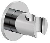 KLUDI A-QA Wandhalter rund starr Chrom – Brausehalter mit verdeckter Befestigung