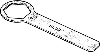 KLUDI Ersatzteil Spannschraubenschlüssel für AMPHORA 54443, 54714 – Passgenaues Zubehör