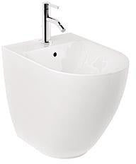 KLUDI RESA D Wand-Bidet 52 cm verdeckte Befestigung Weiß glänzend Keramik