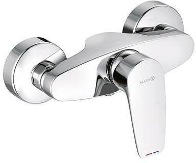 KLUDI PURE & SOLID Brause-Einhandmischer eigensicher chrom – Wandmontage DN 15
