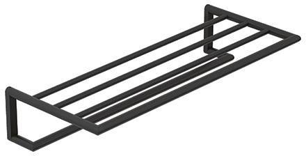 KLUDI VELA R Handtuchablage mit Badetuchhalter, 2 Etagen, 5 Handtuchhalter, chrom