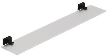 KLUDI VELA S Glasablage Chrom – Wandmontage mit verdeckter Befestigung & Sicherheitsglas