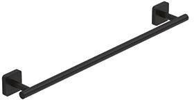 KLUDI VELA S Handtuchhalter 450 mm mattschwarz – Wandmontage, Stahl, verdeckte Befestigung