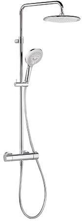 KLUDI FRESHLINE Thermostat Dual Shower System DN 15 – chrom, mit Kopf- und Handbrause