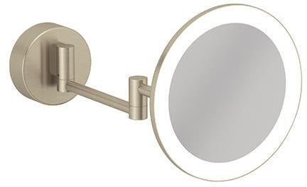 KLUDI VELA R LED-Kosmetikspiegel mit Wandhalterung, 3-fach Vergrößerung, chrom
