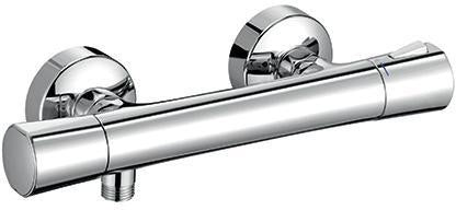 KLUDI ZENTA SL Thermostat-Brausearmatur – Chrom, eigensicher, mit Heißwassersperre