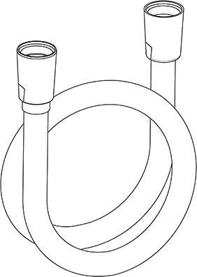 KLUDI SUPARAFLEX Brauseschlauch 1250 mm brushed nickel – verdrehsicher, konische Muttern