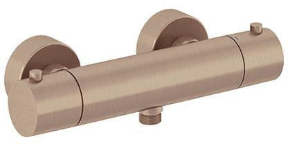 KLUDI OBJEKTA Thermostat-Brausearmatur Brushed Gold – ohne Brausegarnitur, DN 15