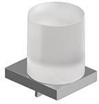 KLUDI VELA C Glas-Seifenspender chrom – 150 ml Flüssigseifenspender zur Wandmontage