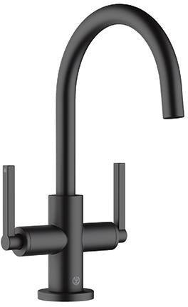 KLUDI NOVA FONTE Waschtischarmatur PURISTIC Einlochmontage chrom – 2-Griff, schwenkbar