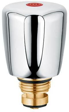 KLUDI Ersatzteil Oberteil G 1/2 warm mit Terralux Griff Metall chrom