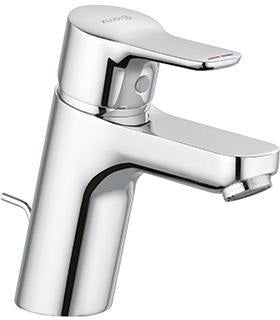 KLUDI PURE & EASY Waschtisch-Einhandmischer 70 mit Metall-Ablaufgarnitur – Chrom