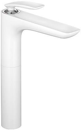 KLUDI BALANCE Waschschüssel-Einhandmischer 3,8 l/min weiß/chrom – Auslaufhöhe 272 mm
