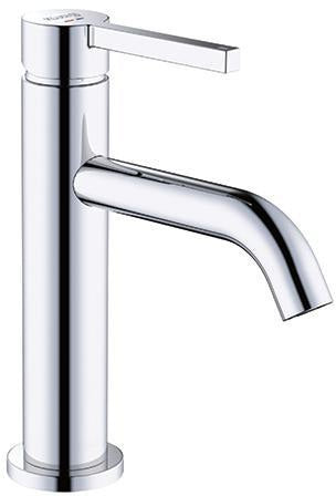 KLUDI NOVA FONTE Pura Waschtisch-Einhandmischer 100 mit Push-Open Ablaufgarnitur, chrom
