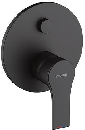 KLUDI ZENTA SL Unterputz-Wannenfüll- und Brause-Einhandmischer mit Push & Switch Funktionseinheit, Chrom