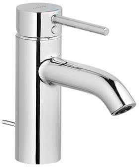 KLUDI BOZZ Waschtisch-Einhandmischer 75 mm mit Ablaufgarnitur – Chrom, DN 15, 5 l/min