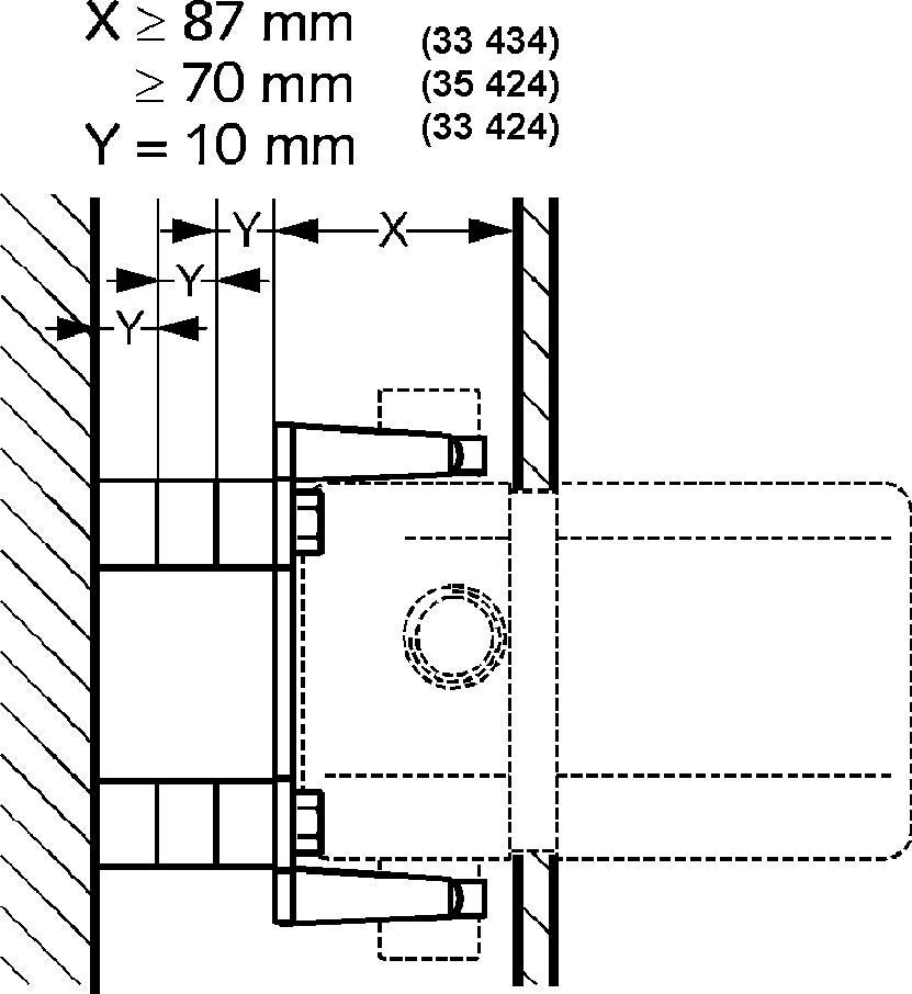 KLUDI Unterputz-Montageset Neutral für Vorwandinstallation – Montageaufnahme mit Befestigungssatz