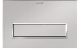 KLUDI UNIFIX Betätigungsplatte Eckig 244 x 160 mm Chrom – 2-Mengen-Spülung, Frontbedienung