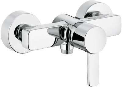 KLUDI ZENTA Brause-Einhandmischer DN 15 chrom – Wandarmatur mit Keramik-Kartusche & Temperaturbegrenzung