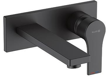 KLUDI ZENTA SL Unterputz-Waschtisch-Einhandmischer Wand-Armatur DN 15 chrom – 2-Loch, Ausladung 180 mm