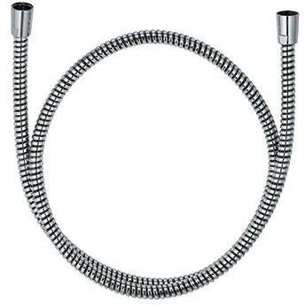 KLUDI LOGOFLEX Brauseschlauch 1250 mm Chrom – Kunststoff mit Spiral-Optik und konischen Messingmuttern