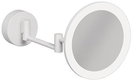 KLUDI VELA R LED-Kosmetikspiegel mit Wandhalterung, 3-fach Vergrößerung, chrom
